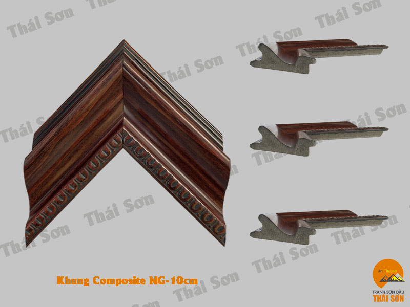 Mẫu khung Composite bản nâu gỗ 10cm 1
