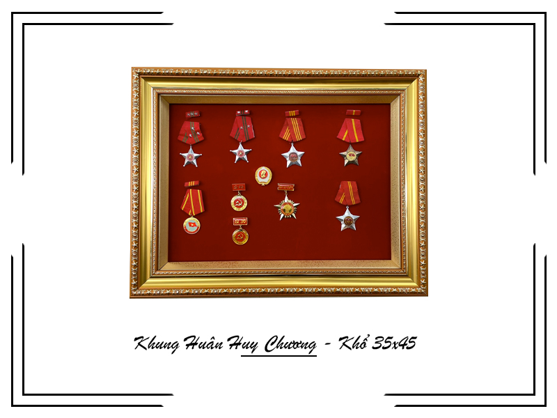KHUNG TREO HUÂN HUY CHƯƠNG ĐẸP 2022 - Việt Quân Decor