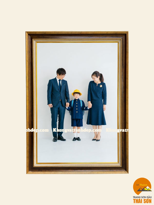 [Top] Mẫu khung ảnh gia đình với màu vàng sang trọng