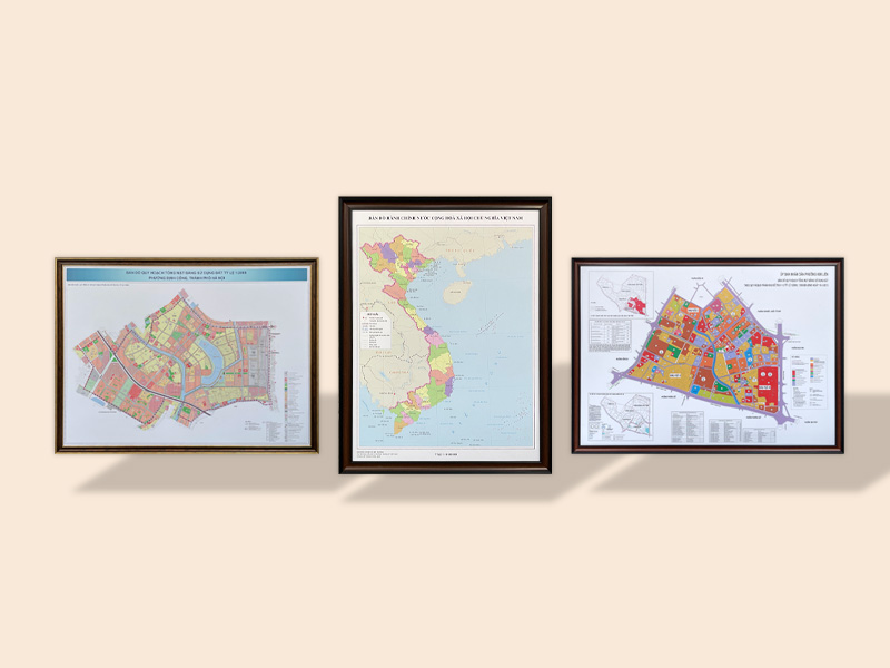 Khung Tranh Bản Đồ