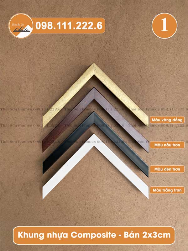 Mẫu khung bản viền 2x3cm