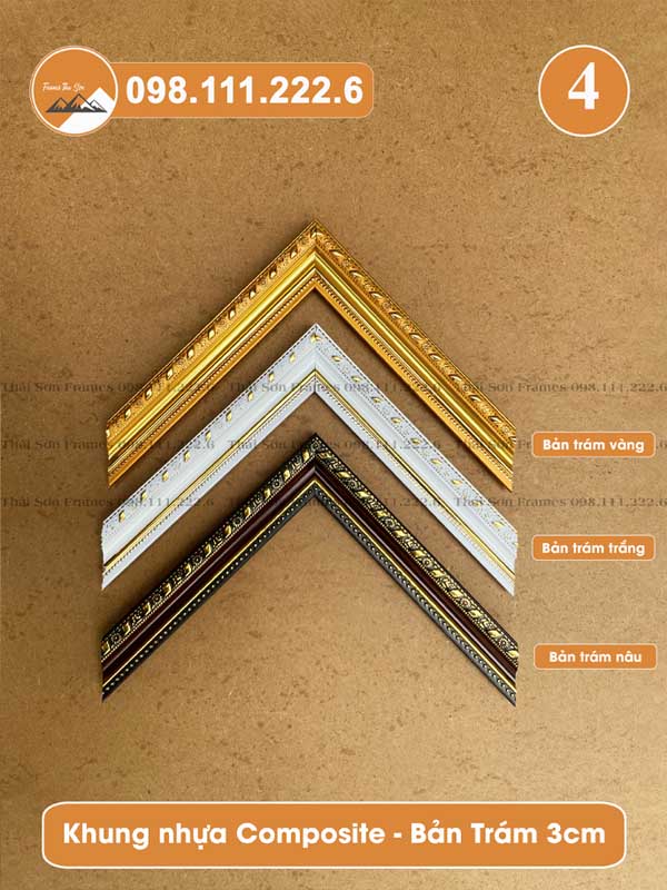 Mẫu khung bản trám 3cm