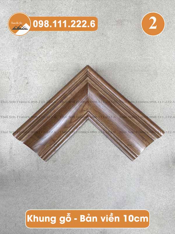 Mẫu khung gỗ bản viền 10cm (mã 02)