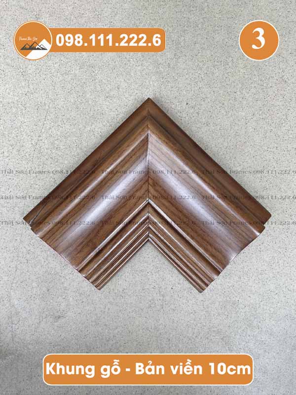 Mẫu khung gỗ bản viền 10cm (mã 03)