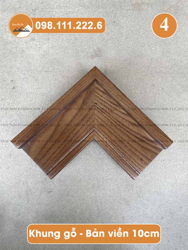 Mẫu khung gỗ bản viền 10cm (mã 04)