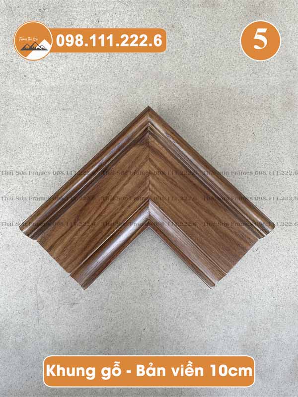 Mẫu khung gỗ bản viền 10cm (mã 05)