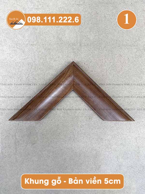Mẫu khung gỗ bản viền 5cm (mã 01)