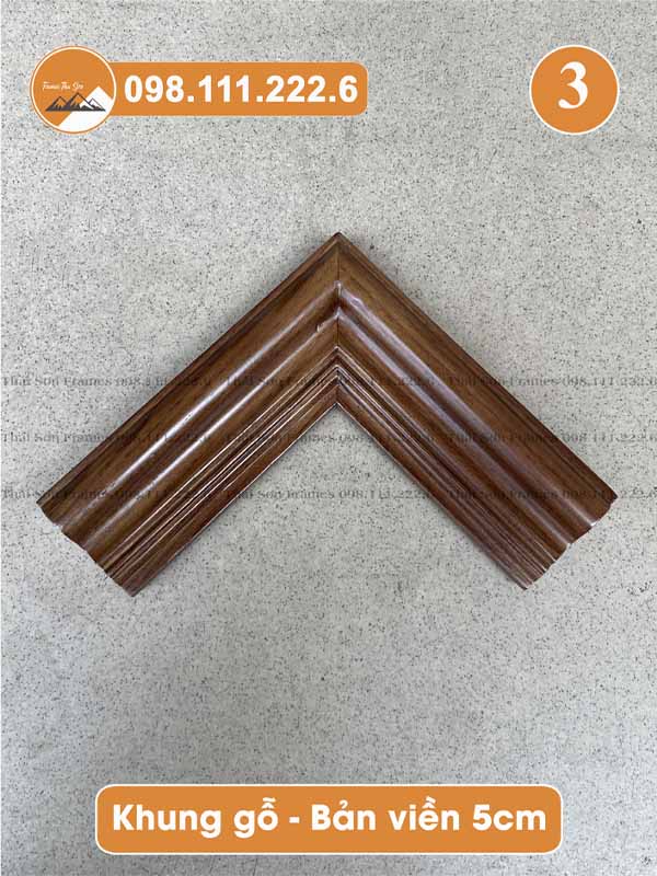 Mẫu khung gỗ bản viền 5cm (mã 03)