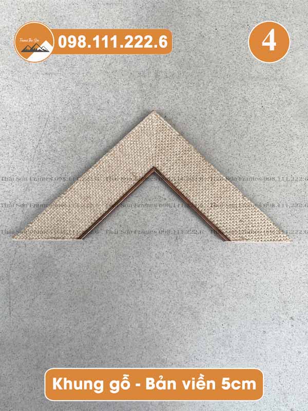 Mẫu khung gỗ bản bo 5cm (mã 04)