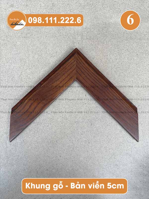 Mẫu khung gỗ bản viền 5cm (mã 06)