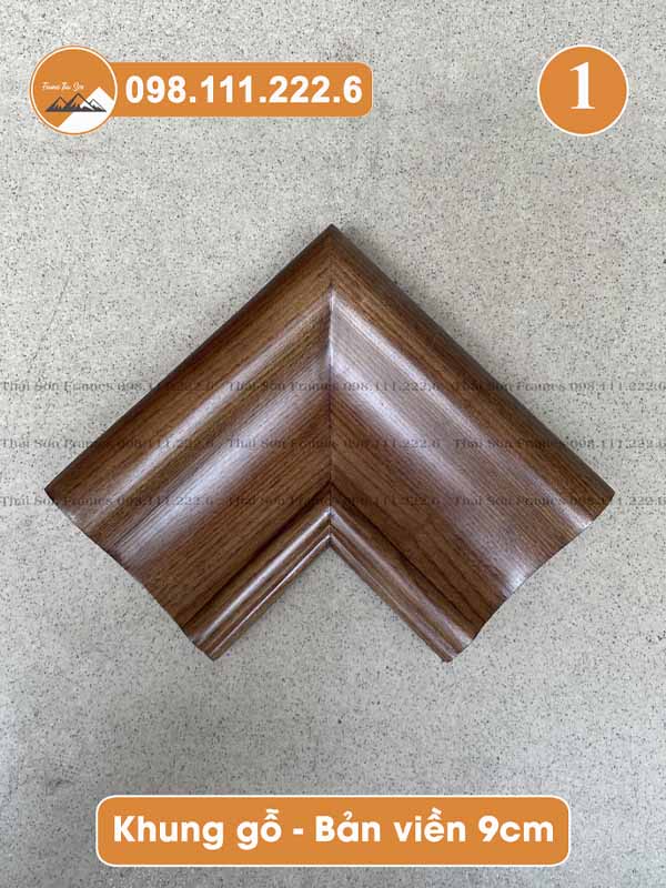 Mẫu khung gỗ bản viền 9cm (mã 01)