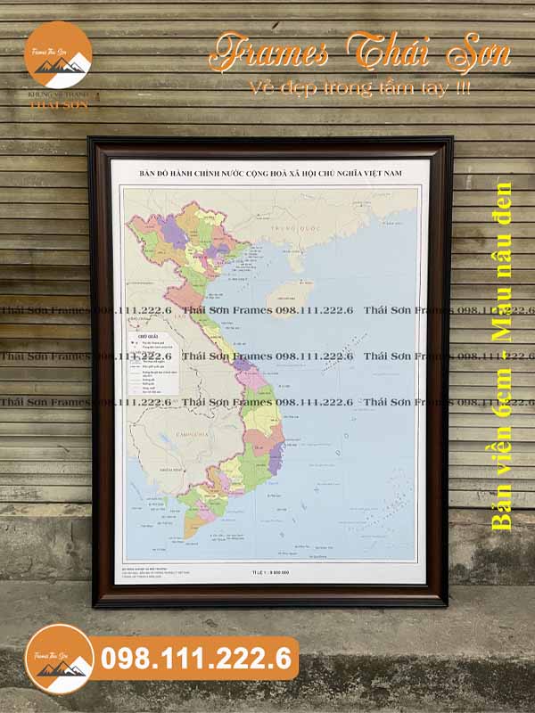 Mẫu tranh bản đồ 34 tỉnh thành mới nhất hiện nay