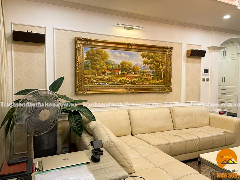 [Dự Án] Bức tranh phòng khách cho căn hộ cao cấp tại Thăng Long Number 1